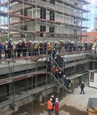 Baustellenrundgang EinViertel